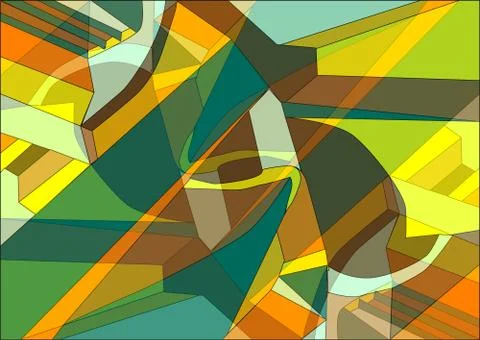 Abstract geometric shapes Stock Illustration