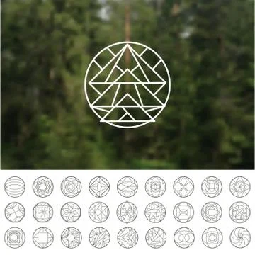 Abstract geometric shapes. Stock Illustration