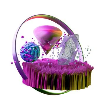 Abstract geometric shapes Stock Illustration