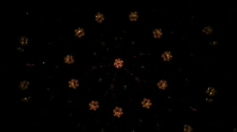 Abstract geometric shapes inside mirror kaleidoscope toy Stock Footage 38402756