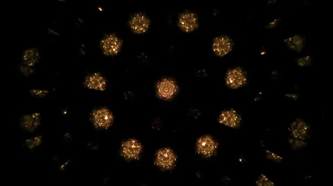 Abstract geometric shapes inside mirror kaleidoscope toy Stock Footage 38403200