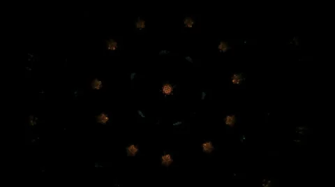 Abstract geometric shapes inside mirror kaleidoscope toy Stock Footage 38403859