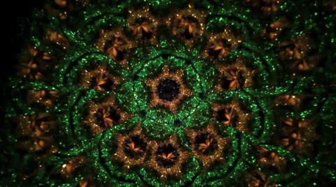 Abstract geometric shapes inside mirror kaleidoscope toy Stock Footage 38403990