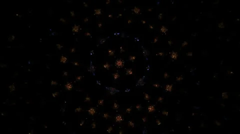 Abstract geometric shapes inside mirror kaleidoscope toy Stock Footage 38405829