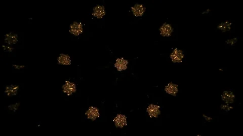 Abstract geometric shapes inside mirror kaleidoscope toy Stock Footage 38406406