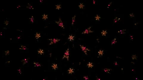 Abstract geometric shapes inside mirror kaleidoscope toy Stock Footage 38406630