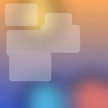 Abstract geometric shapes layered on gradient background with soft lighting Stock Illustration