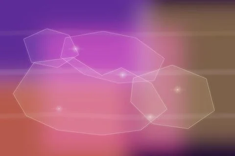 Abstract geometric shapes layered on soft gradient background with subtle l.. Illustration