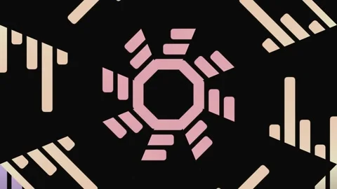 Abstract Geometric Shapes in Motion. 스톡 동영상 330279737