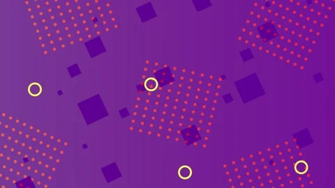 Abstract geometric shapes motion graphics background with purple gradient a.. 스톡 동영상 333303006