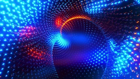 Abstract Geometric Shapes in Motion. Infinitely looped animation Stock Footage 258440394
