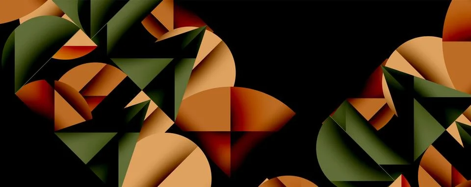 Abstract geometric shapes overlap, creating dynamic visual texture. Colors Stock Illustration