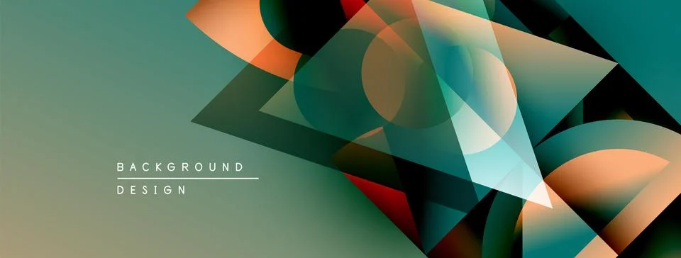 Abstract geometric shapes overlap, creating dynamic visual texture. Colors Illustrazione stock