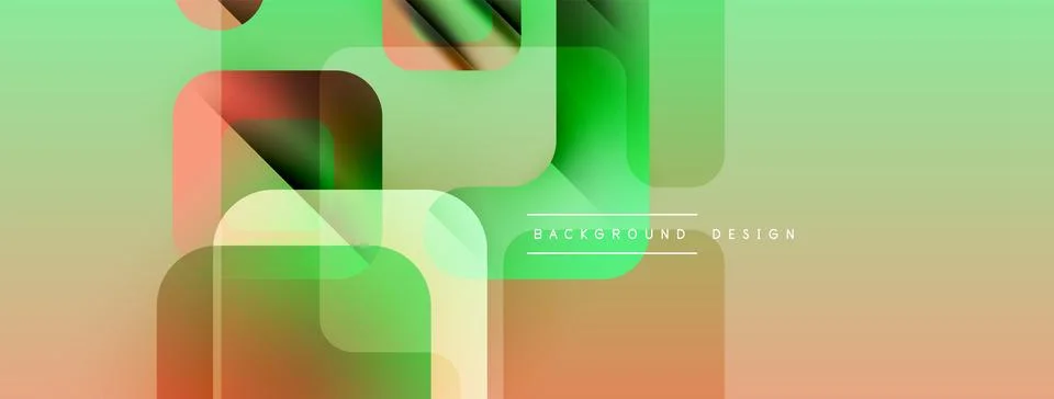 Abstract geometric shapes overlap, creating layered visual effect. Soft 스톡 일러스트