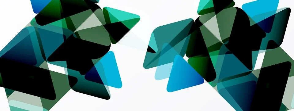 Abstract geometric shapes overlap, creating dynamic visual texture. Shades .. Illustrazione stock