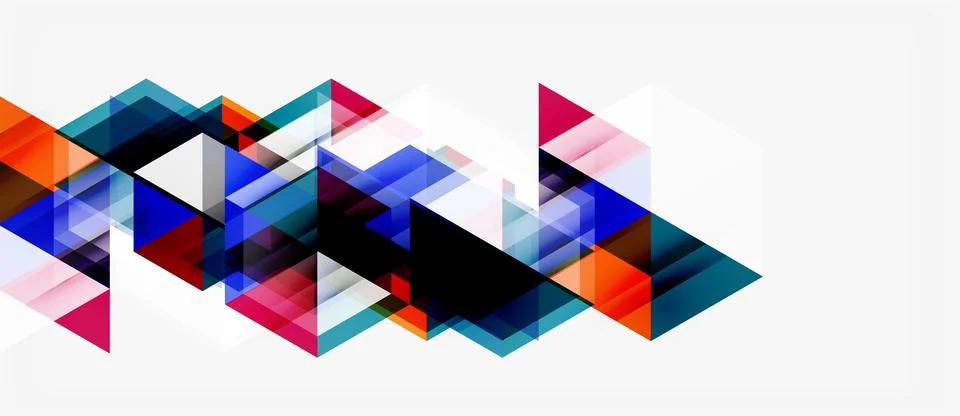 Abstract geometric shapes overlap, creating dynamic visual texture. Colors イラスト素材