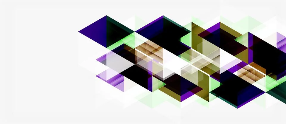 Abstract geometric shapes overlap, creating dynamic visual texture. Colors Stock Illustration