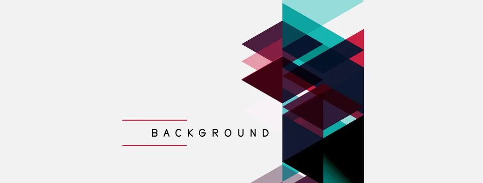 Abstract geometric shapes overlap, creating dynamic visual texture. Colors Stock Illustration