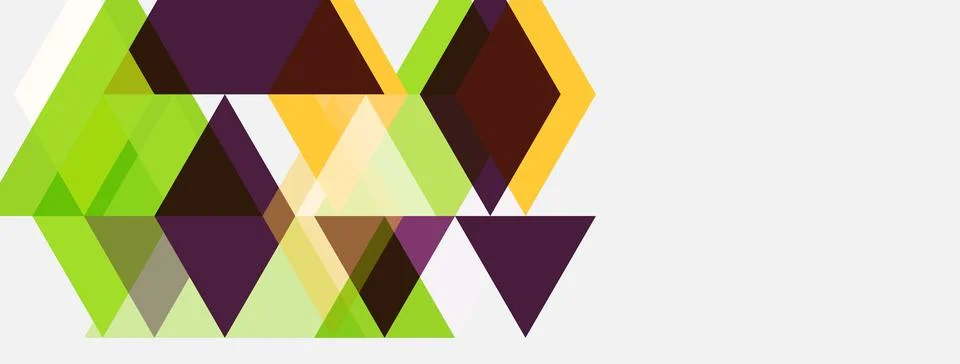 Abstract geometric shapes overlap, creating dynamic visual texture. Colors Stock Illustration