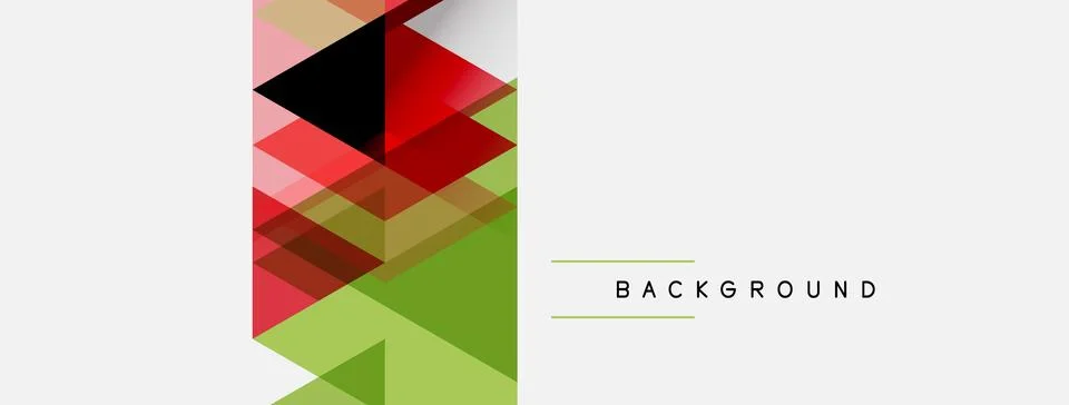 Abstract geometric shapes overlap, creating vibrant color blocks. Minimalist 库存插图