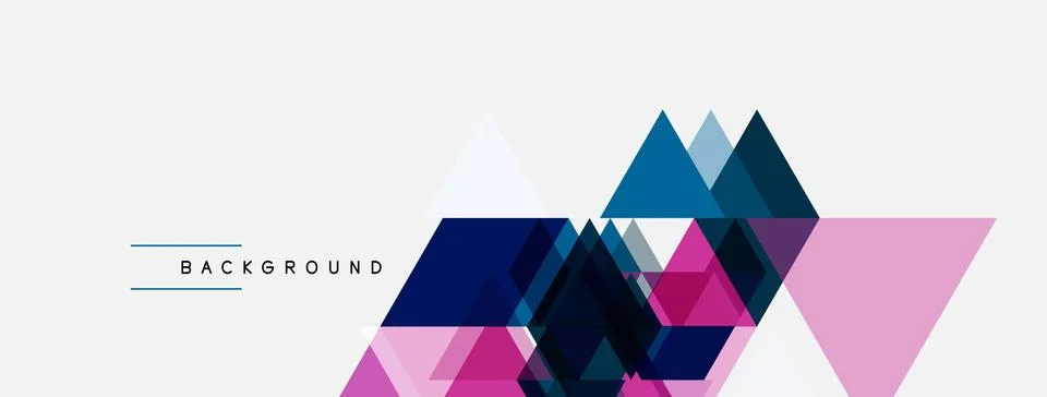 Abstract geometric shapes overlap, creating dynamic visual texture. Pink, blu Stock Illustration