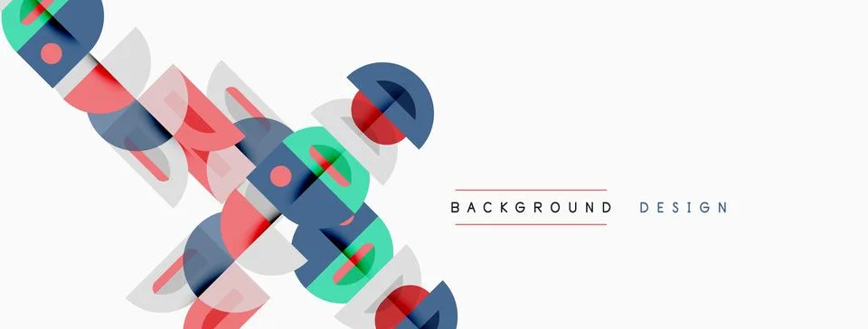 Abstract geometric shapes overlap, creating dynamic visual texture. Light c.. Stock Illustration