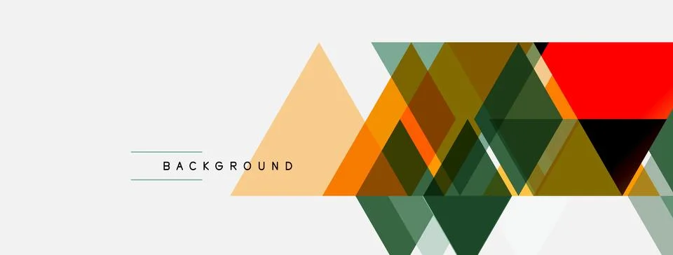 Abstract geometric shapes overlap, creating dynamic visual texture. Orange, Stock Illustration