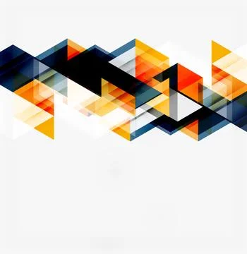 Abstract geometric shapes overlap, creating dynamic visual texture. Orange,.. 库存插图
