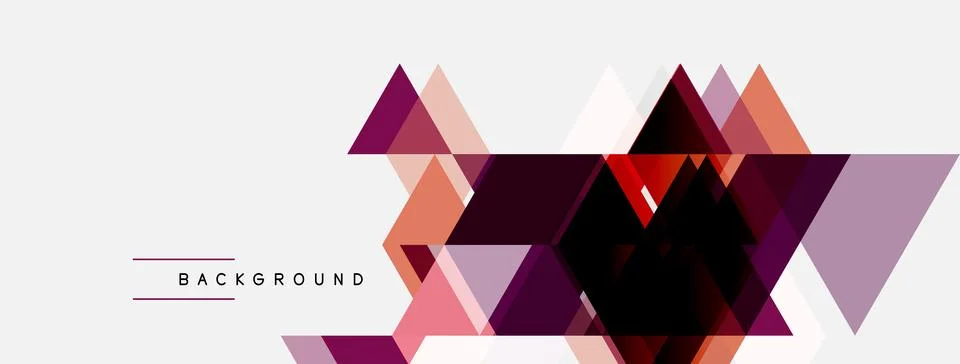 Abstract geometric shapes overlap, creating dynamic visual texture. Pink, p.. Stock Illustration