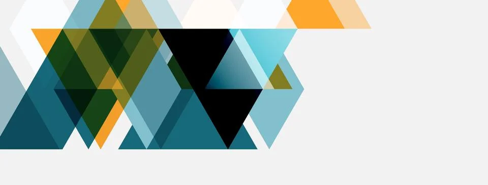 Abstract geometric shapes overlap, creating dynamic visual texture. Colors Stock Illustration
