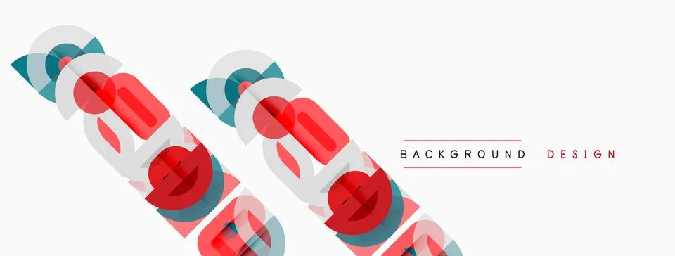 Abstract geometric shapes overlap, creating dynamic visual texture. Minimalis Stock Illustration