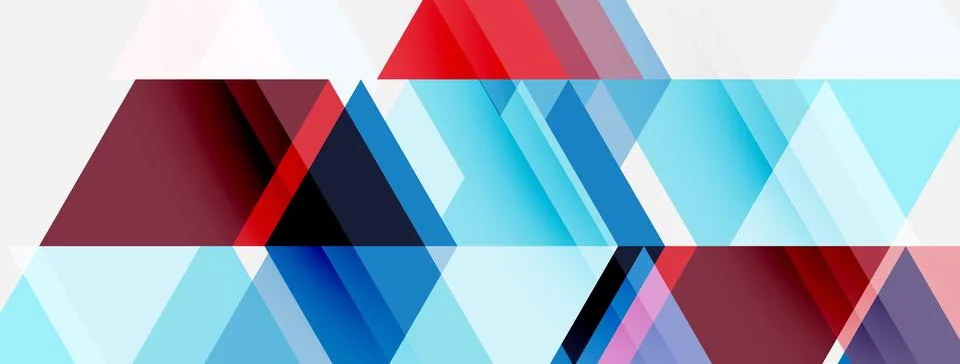 Abstract geometric shapes overlap, creating dynamic visual texture. Colors Stock Illustration