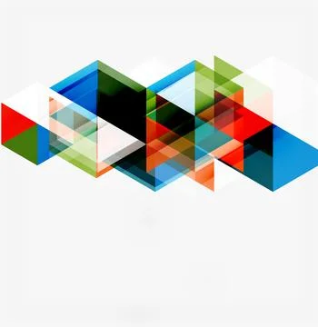 Abstract geometric shapes overlap, creating dynamic visual texture. Bright Stock Illustration