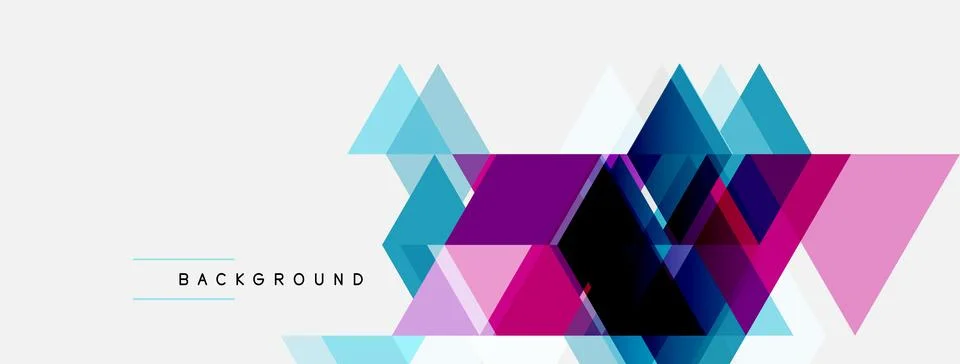 Abstract geometric shapes overlap, creating vibrant color gradients. Modern 스톡 일러스트