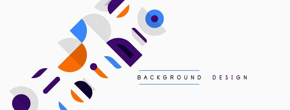 Abstract geometric shapes overlap, creating dynamic visual texture. Minimalis Stock Illustration