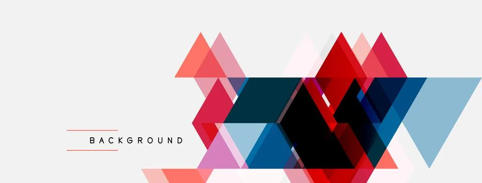 Abstract geometric shapes overlap, creating dynamic visual texture. Pink, blu Stock Illustration