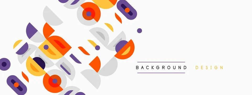 Abstract geometric shapes overlap, creating dynamic visual texture. Soft colo Stock Illustration