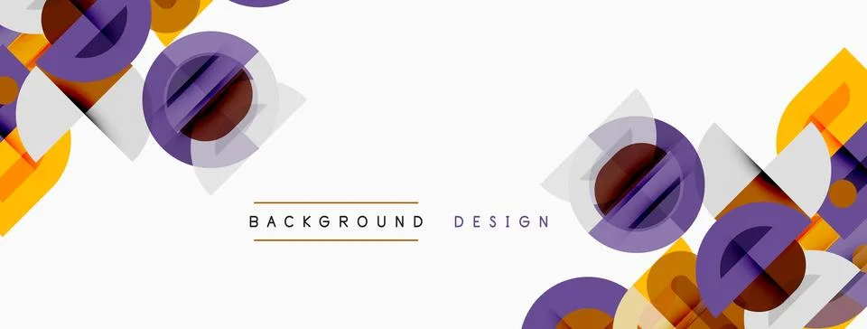 Abstract geometric shapes overlap, creating dynamic visual texture. Purple, Stock Illustration