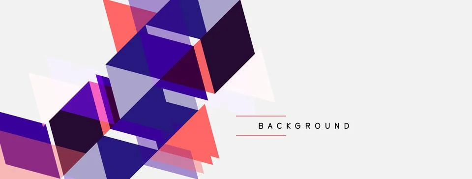 Abstract geometric shapes overlap, creating dynamic visual texture. Purple,.. 스톡 일러스트