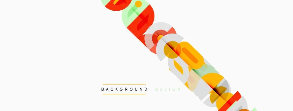 Abstract geometric shapes overlap, creating dynamic visual texture. Bright Stock Illustration
