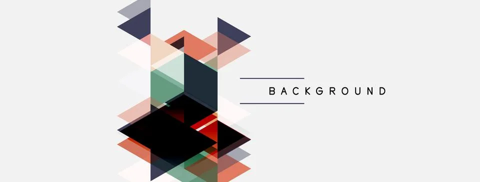 Abstract geometric shapes overlap, creating modern design. Light background 스톡 일러스트