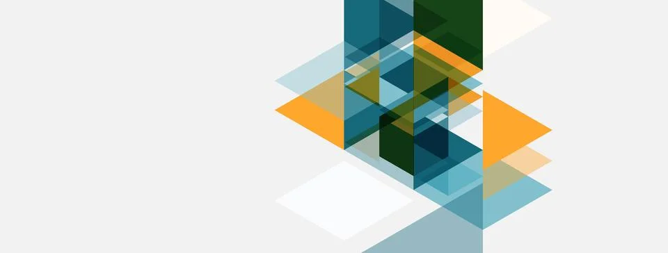Abstract geometric shapes overlap, creating layered visual effect. Colors 스톡 일러스트
