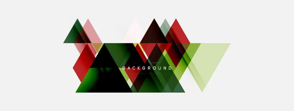 Abstract geometric shapes overlap, creating dynamic visual effect. Colors Stock Illustration