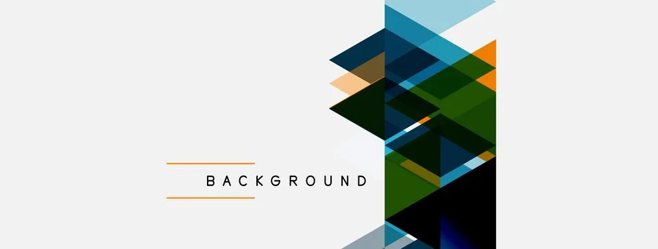 Abstract geometric shapes overlap, creating dynamic visual texture. Colors Stock Illustration