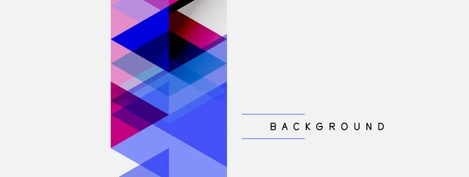 Abstract geometric shapes overlap, creating vibrant color gradients. Design 스톡 일러스트