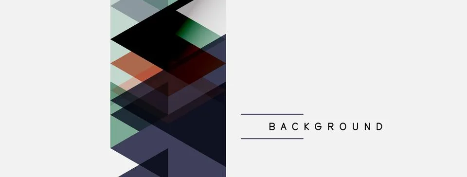 Abstract geometric shapes overlap, creating layered visual effect. Minimalist 스톡 일러스트