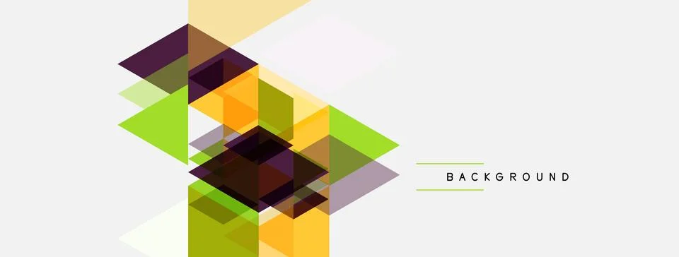 Abstract geometric shapes overlap, creating dynamic visual texture. Colors Stock Illustration