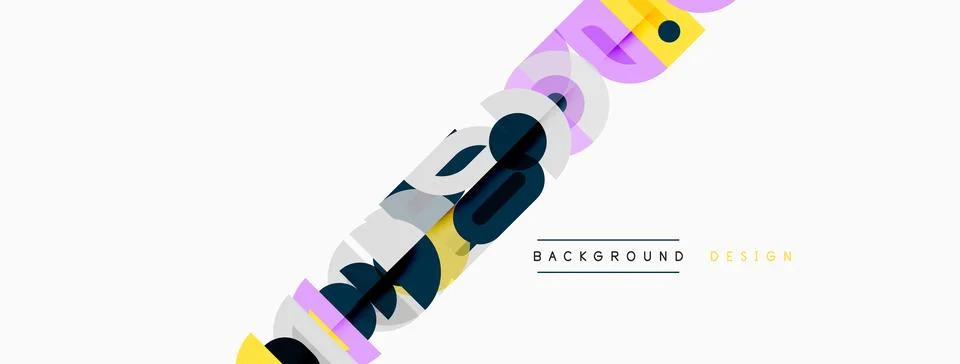 Abstract geometric shapes overlap, creating dynamic visual effect. Background 스톡 일러스트