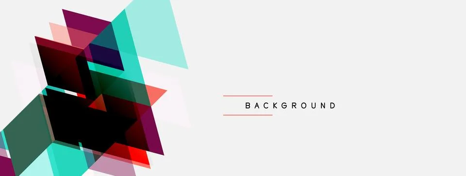 Abstract geometric shapes overlap, creating dynamic visual texture. Colors Illustrazione stock