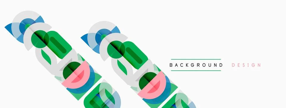 Abstract geometric shapes overlap, creating dynamic visual texture. Minimalis Illustrazione stock